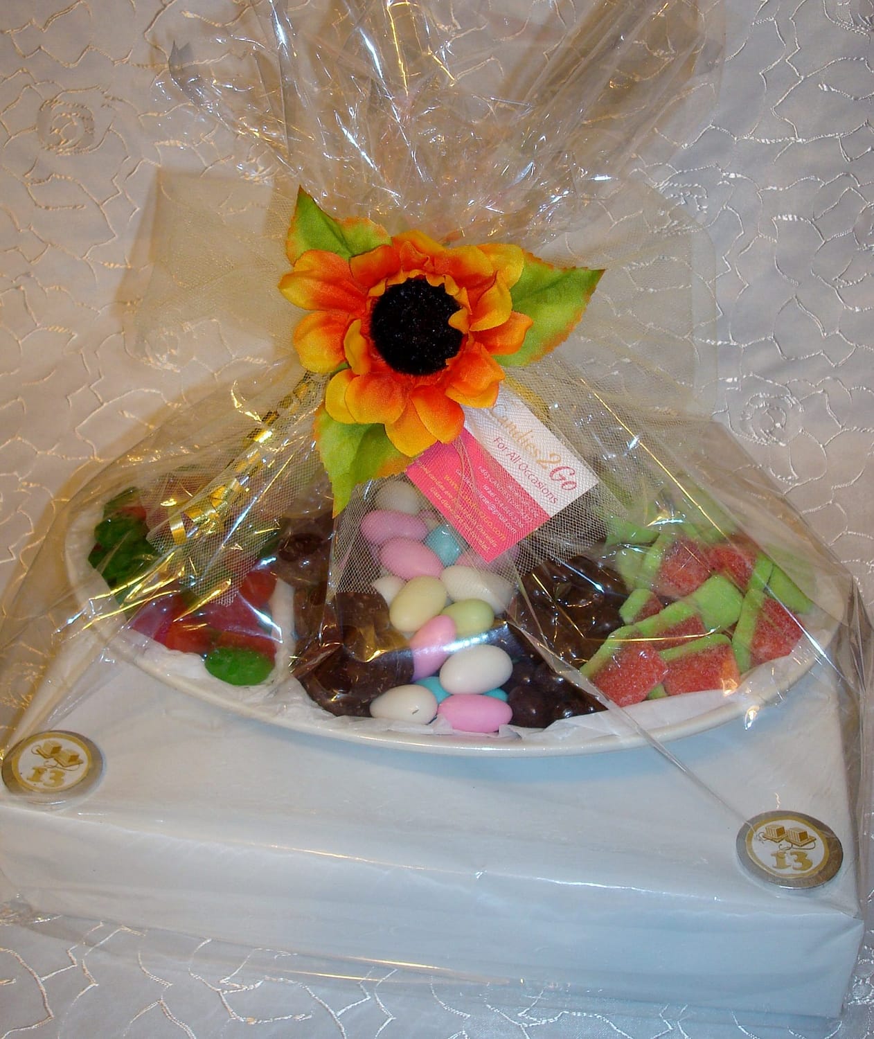 Bar Mitzva- Ceramic Tray on display box- chocolate and candy